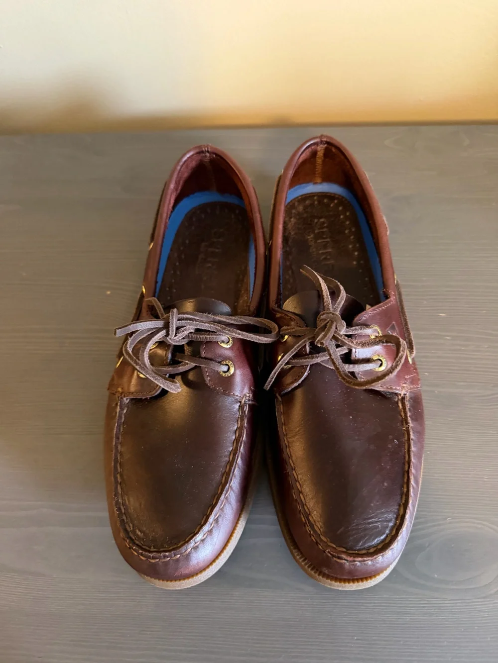 Sperry Men’s DarK Brown Leather Boat Shoes